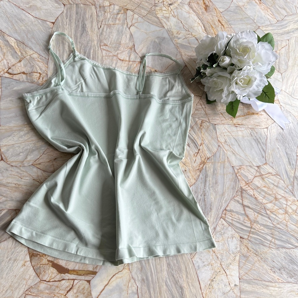 Ann Taylor Light Green Basic Spaghetti Strap Cami… - image 1